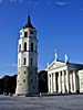 Vilnius Cathedral, with free-standing belfry