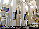 Vilnius Cathedral, left side paintings