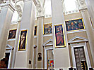 Vilnius Cathedral, left side paintings