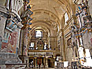 Vilnius, St. Catherines Church, rear view, organ