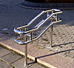 Vilnius, polished handrail