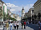 Vilnius, Gediminas prospekt, towards the cathedral