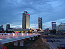 Vilnius, Europe Centre at night