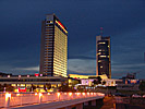 Vilnius, Europe Centre at night