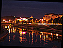 Vilnius, night shot towards Gediminas Tower