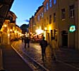 Vilnius, Pilies gatve at sunset