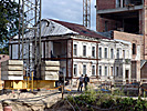 Vilnius, Kungliga slottet under teruppbyggnad 2007, handelsmannahuset byggs in