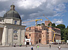 Vilnius, Kungliga slottet under teruppbyggnad 2005