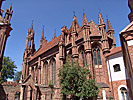 Vilnius, St. Annas kyrka bakifrn