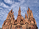 Vilnius, St. Annas kyrka, intrikat tegelfront