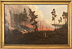 Vilnius Picture Gallery, painting Forest Fire (Misko gaisras)