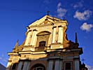 Vilnius, St. Thereses Church, exterior at sunset