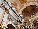 Vilnius, St. Thereses Church, the ceiling and wall