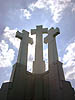 Vilnius, The Three Crosses from behind