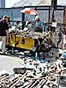 Market place, turgus, in Vilnius. Tools for sale.