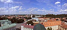 Vilnius University, panorama from the clock tower