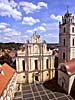 Vilnius University Church, front, from above