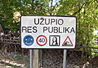 Vilnius, republiken Uzupis