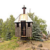 Orvydas sculpture park, rotating house