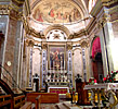 Malta, Valletta: kyrka p tvrgata, vnster sidoaltare