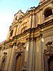Malta, Valletta: en annan kyrka, snyggt belyst