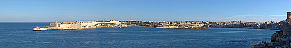 Malta, Vallettas hamn, hamnpanorama