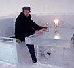 Testing the ice bar