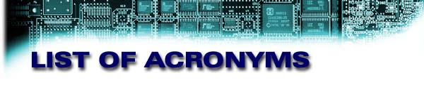 List of Acronyms